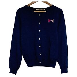 Autre Marque Cardigã de lã com botões Porter Azul Outro