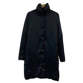 Jil Sander Satin Down Coat Black