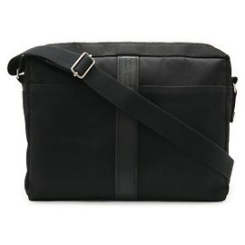 Borsa a tracolla Hermès Acapulco MM in nylon e pelle Nero