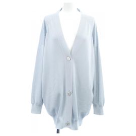 Hermès Cardigan in seta e cashmere EX-LIBRIS Hermes Blu