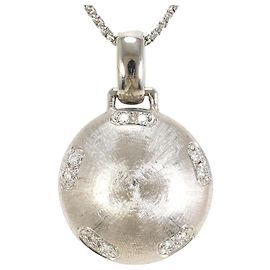 Autre Marque Colar de ouro branco Au750 e diamantes Prata