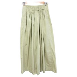 Autre Marque Calça reta de algodão e seda BLAMINK Outro Verde