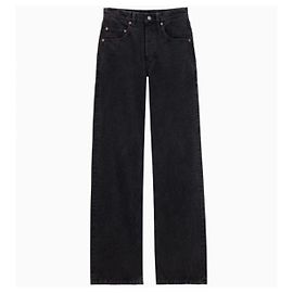 Saint Laurent Vaqueros Baggy Black Rock Denim Negro