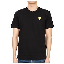 Comme Des Garcons Kurzärmeliges T-Shirt mit goldenem Logo AX Orange