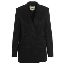 Fendi Silk Jacket Black