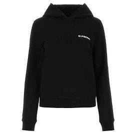Burberry Sudadera de algodón con estampado Hospery Square Negro