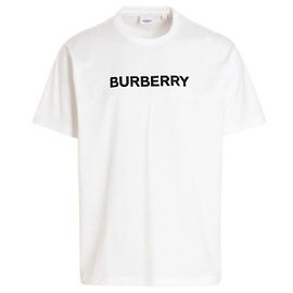 Burberry Oversized T-Shirt aus Baumwolle Weiß