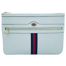 Gucci Pochette Ophidia Stripe White Blanc