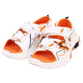 Balenciaga Bi-Color Track Sandals White