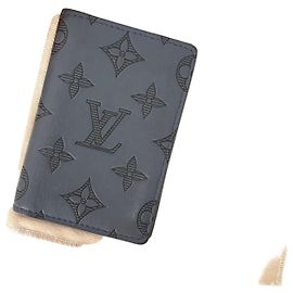 Louis Vuitton Tarjetero Monogram Shadow Organizer Gris Castaño
