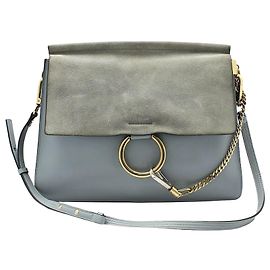 Chloé Borsa a Spalla FAYE Medium Blu