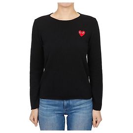 Comme Des Garcons Tricô AZ para mulher Red Emblem Azul