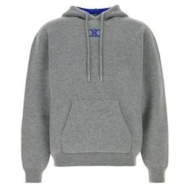Céline Pull à capuche en cachemire Bleu