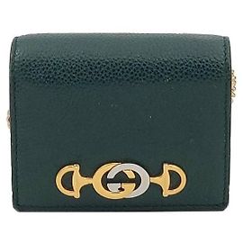 Gucci Cartera con cadena Jumi Verde