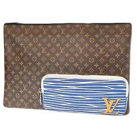 Louis Vuitton Monogram Épi Multi-Pocket Clutch Limitierte Edition Blau