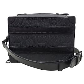 Louis Vuitton Black Monogram Taurillon Handle Soft Trunk Bag Black