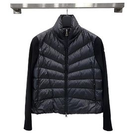 Moncler Tricot Wollstrickjacke XS Silber
