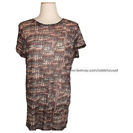 Isabel Marant Bedrucktes Leinen-T-Shirt Étoile Rot