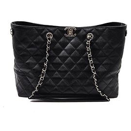 Chanel Borsa a Spalla Caviar Timeless Chain Nero
