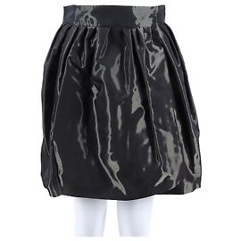 Saia transpassada Christian Dior Preto