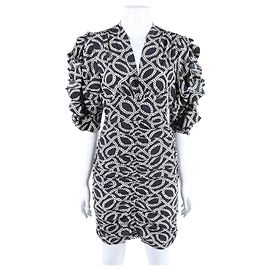 Isabel Marant Kurzärmeliges Kleid Weiß