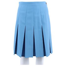 Saia plissada Gucci Azul