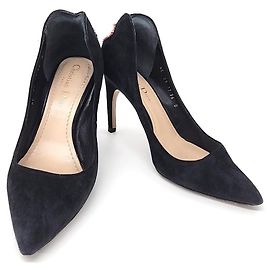 Sapatos de camurça Christian Dior Preto