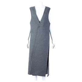 Hermès Colete longo de cashmere Hermes Marrom