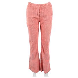 Acne Pantalones de pana Rosa