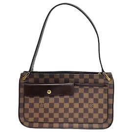Louis Vuitton Damier Ebene Canvas Over New Hobo Shoulder Brown