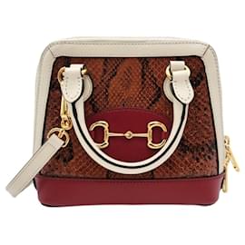Gucci Mini sac Horsebit Python Multicolore