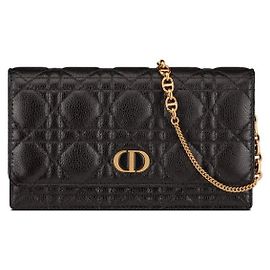 Dior Pochette à l'épaule Caro Chain Noir