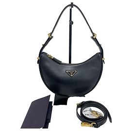 Prada Re-Nylon Arke Small Shoulder Bag Black