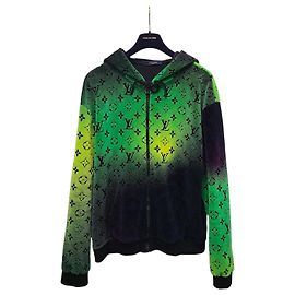 Louis Vuitton Monogram Multicolor Gradient Velours-Zip-Up-Hoodie Mehrfarben