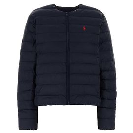 Ralph Lauren Jaqueta acolchoada leve com bordado Pony em azul marinho Azul