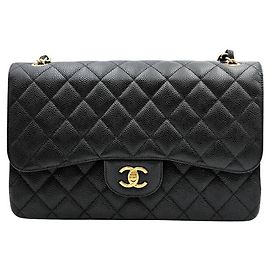 Chanel Caviar Classic Jumbo Nero
