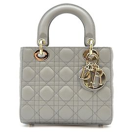 Lady Dior Small Gray Condition Marron