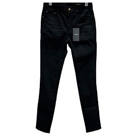 Saint Laurent Used Black Denim Skinny Jeans Black