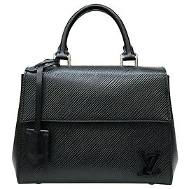 Louis Vuitton Cluny Mini Épi Black Tote Bag Black