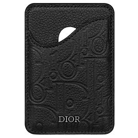 Dior Portacarte magnetico Saddle Nero Nero