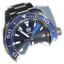 Tag Heuer Relógio Aqua Racer Quartz Aço Azul Azul