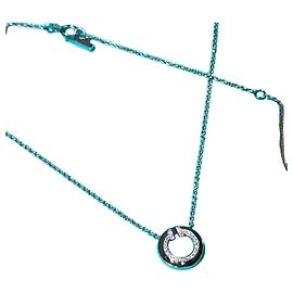 Tiffany & Co Colar com pingente Tiffany WG Turquoise Circle Diamond Azul