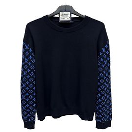 Louis Vuitton Pull en maille à col rond en cachemire Monogram Mix Multicolore