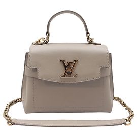 Louis Vuitton Mini sac à bandoulière Lockme Ever gris Marron