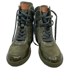 Bally High Cut Sneakers Brown