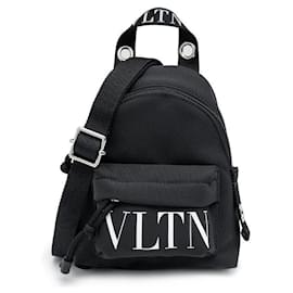 Valentino Mini Size Nylon Backpack Black