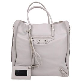 Balenciaga Medium Gray Tote Bag Brown