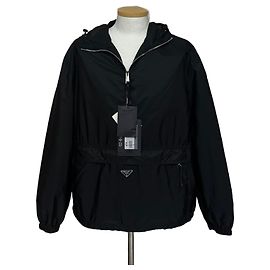 Prada Re-Nylon Anorak Jacket Brown