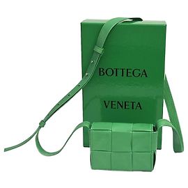 Bottega Veneta Bolsa Transversal Intrecciato Candy Cassette Verde Verde