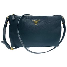 Prada Borsa a tracolla Vitello Daino Nero